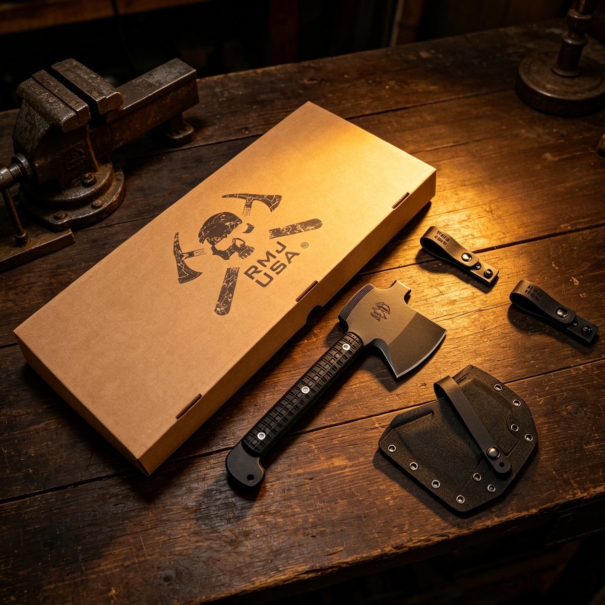 RMJ + Strider, a cooperative alliance style, a field tactical axe, equipped with 80CRV2, a jungle logging tool axe — Tools, Premium steel