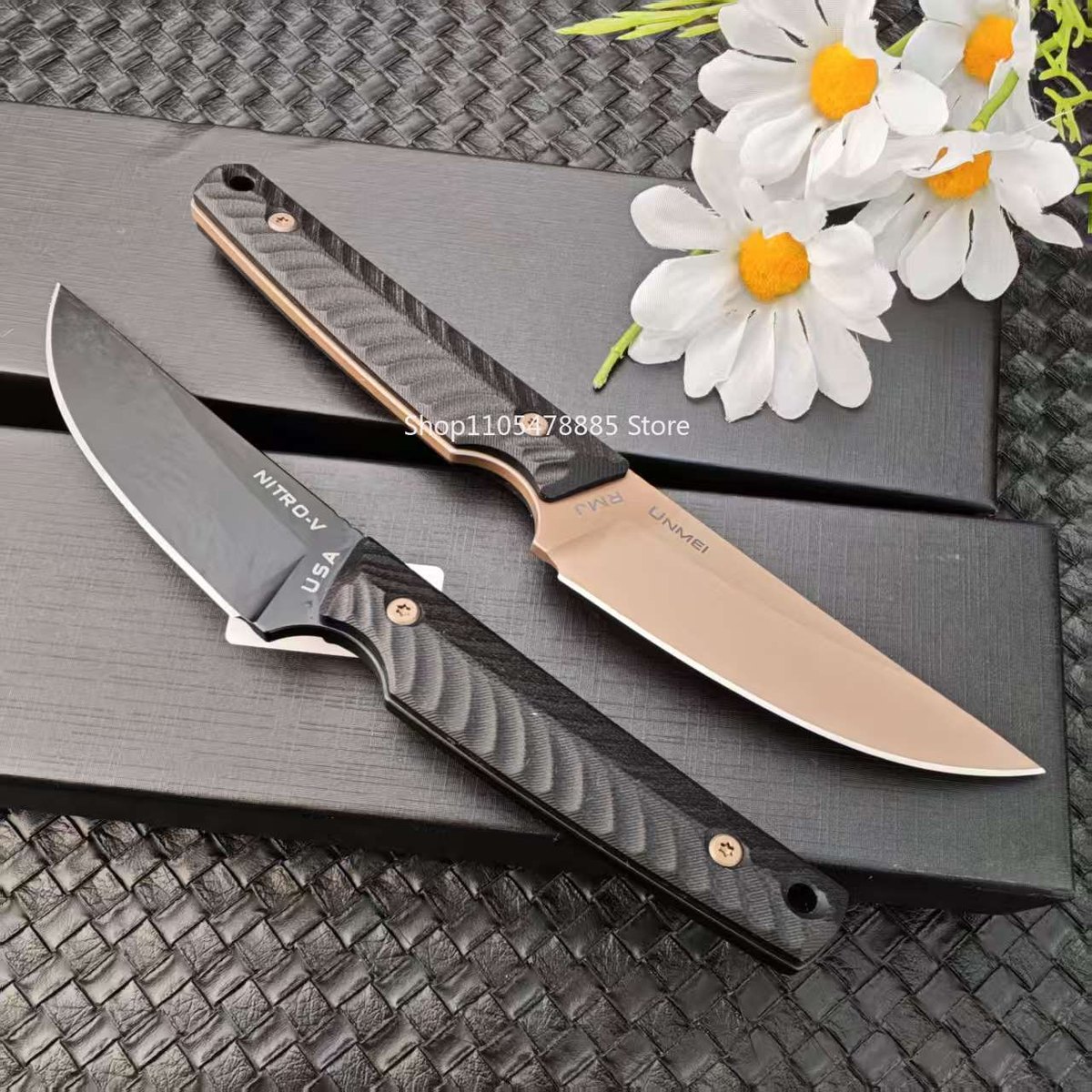 NITRO-V RMJ Knives Pocket Utility Multitools Fixed Blade Knife for Camping Exploration Backpack Outdoor Adventure Cutting Tools — Fixed Blade, Premium steel