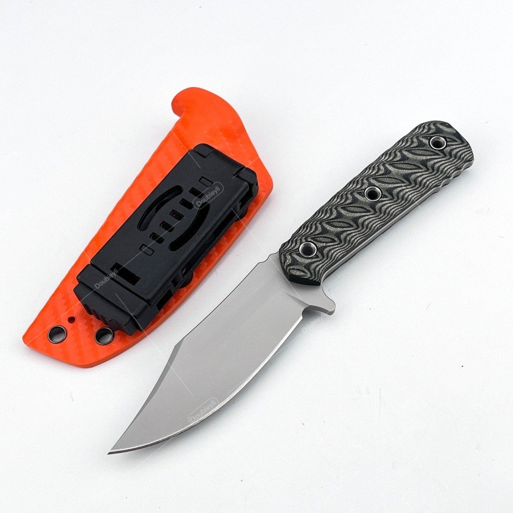 Exquisite Heavy-Duty Jungle Adventure RMJ Straight Knife G10 Handle Utility Camping & Outdoor EDC Tools Great Gift for Festivals — Fixed Blade, G10 handle — capture 3