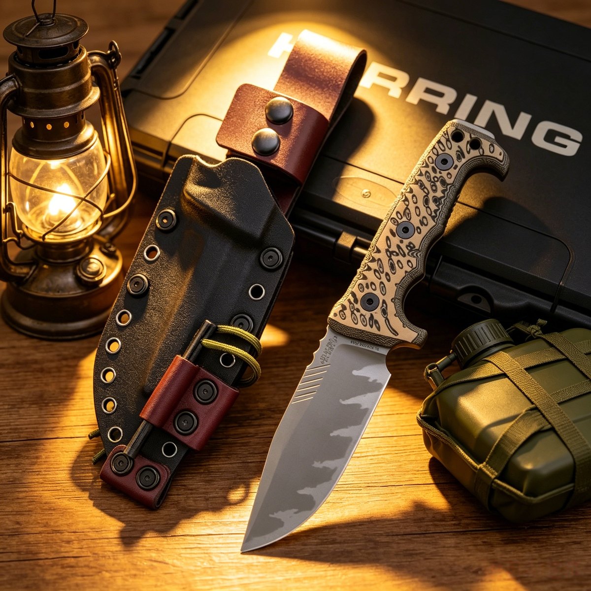 Miller Bros-M8, an outdoor heavy-duty straight knife, made of Z-WEAR steel, featuring a rugged style for camping. — Fixed Blade, Premium steel — capture 2