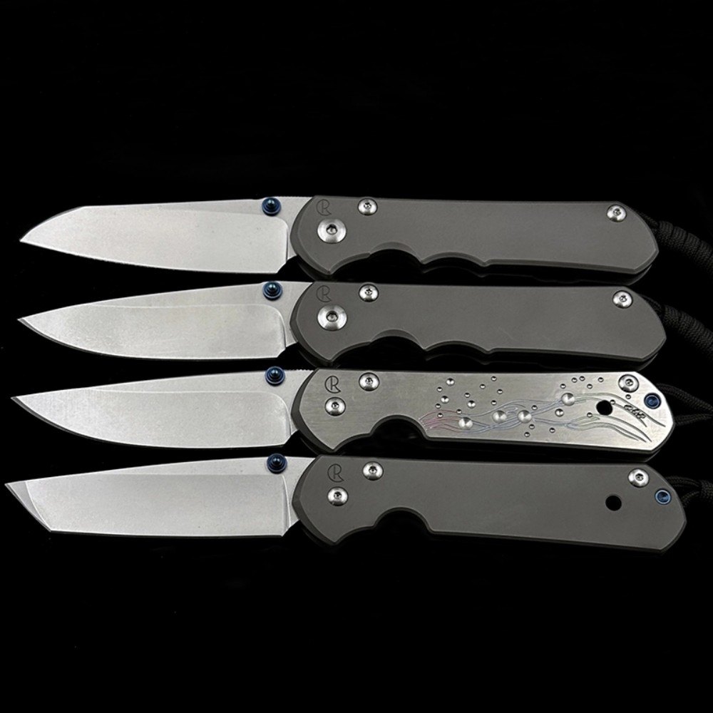 Chris Reeve 21TH/25TH Anniversary Titanium Handle Folding Knife — Titanium EDC, Titanium handle — capture 3