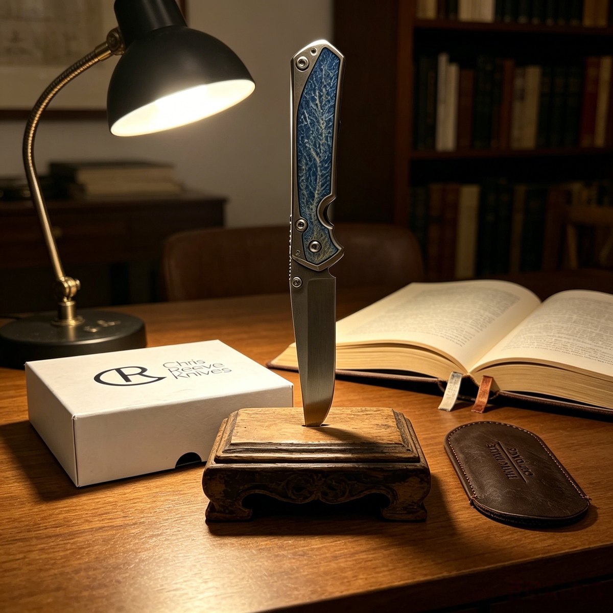 Chris Reeve - Lightning Storm, high-quality M390 steel, titanium alloy handle, small Sha model mini folding knife — Titanium EDC, Titanium handle — capture 2