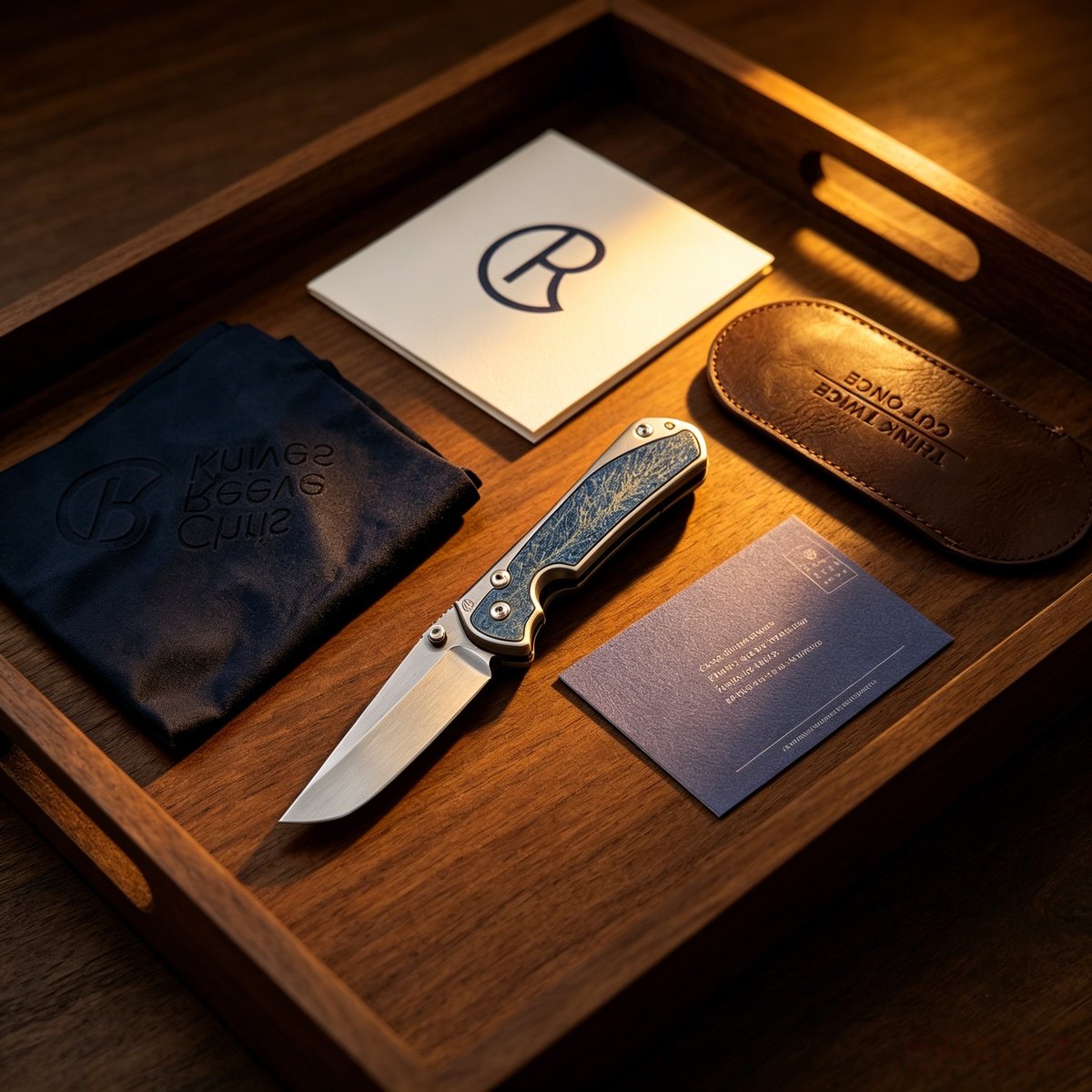 Chris Reeve - Lightning Storm, high-quality M390 steel, titanium alloy handle, small Sha model mini folding knife — Titanium EDC, Titanium handle — capture 3
