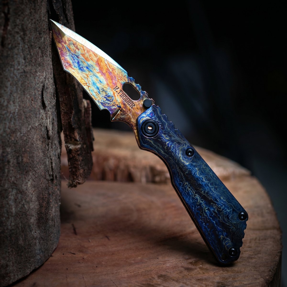 Strider Tank M390 Heat-Treated Folding Knife 61-62HRC High Hardness Outdoor Camping Survival Tool EDC Pocket Knife for Hikin — Folding Knives, Premium steel — capture 3