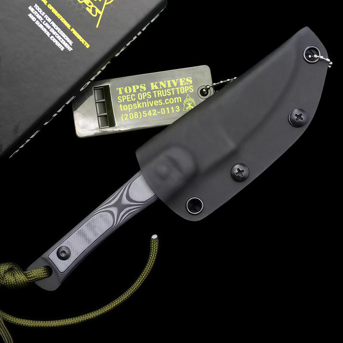 Fast Key New TOPS Street Scalpel1095 High-Carbon Steel, G10 Handle, Camping Emergency Knife, Camping Tactical EDC Tool — Folding Knives, G10 handle — capture 3