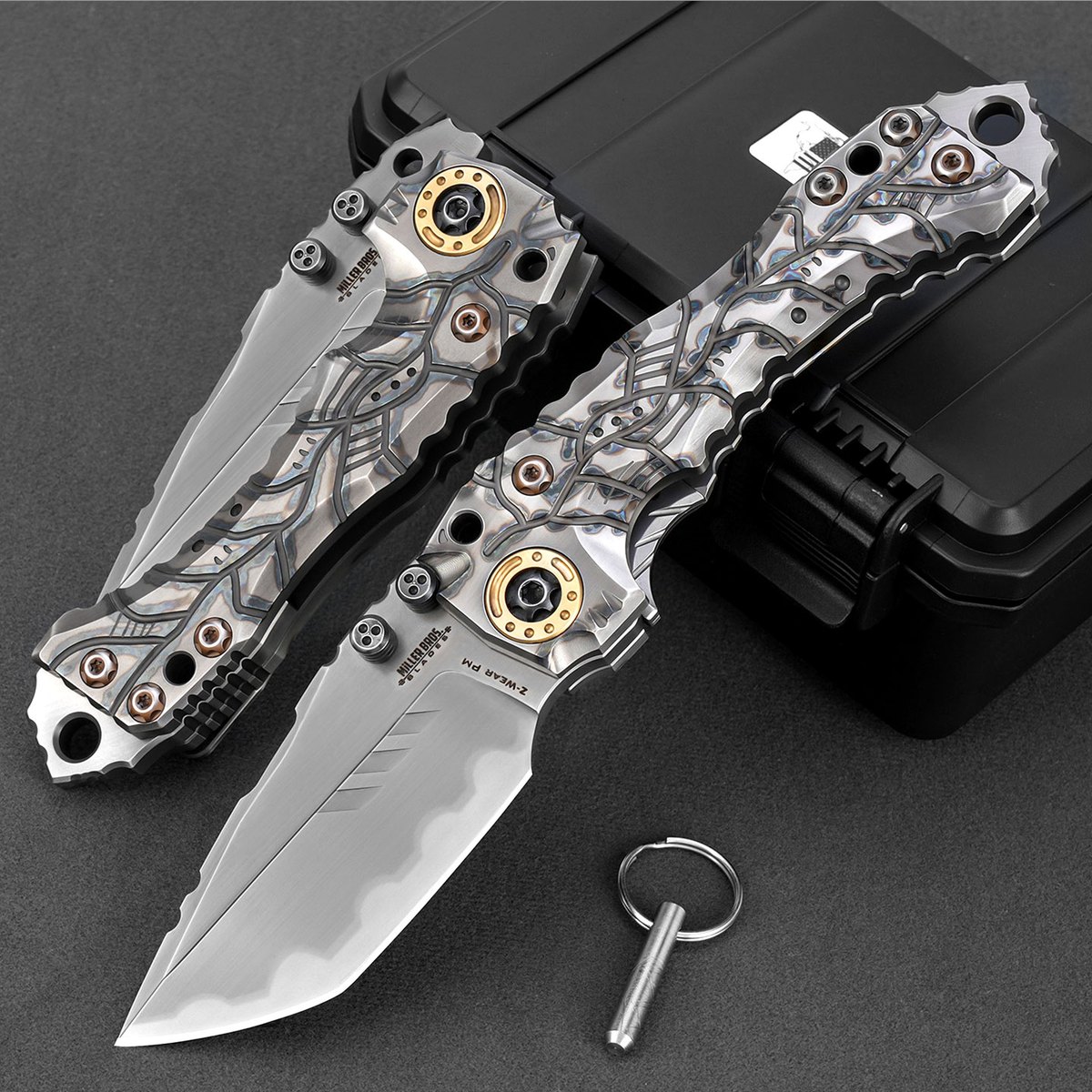 High-quality T1 folding knife with VG10 steel blade and titanium alloy handle, pocket knife for hunting, hiking and travel. — Titanium EDC, Titanium handle