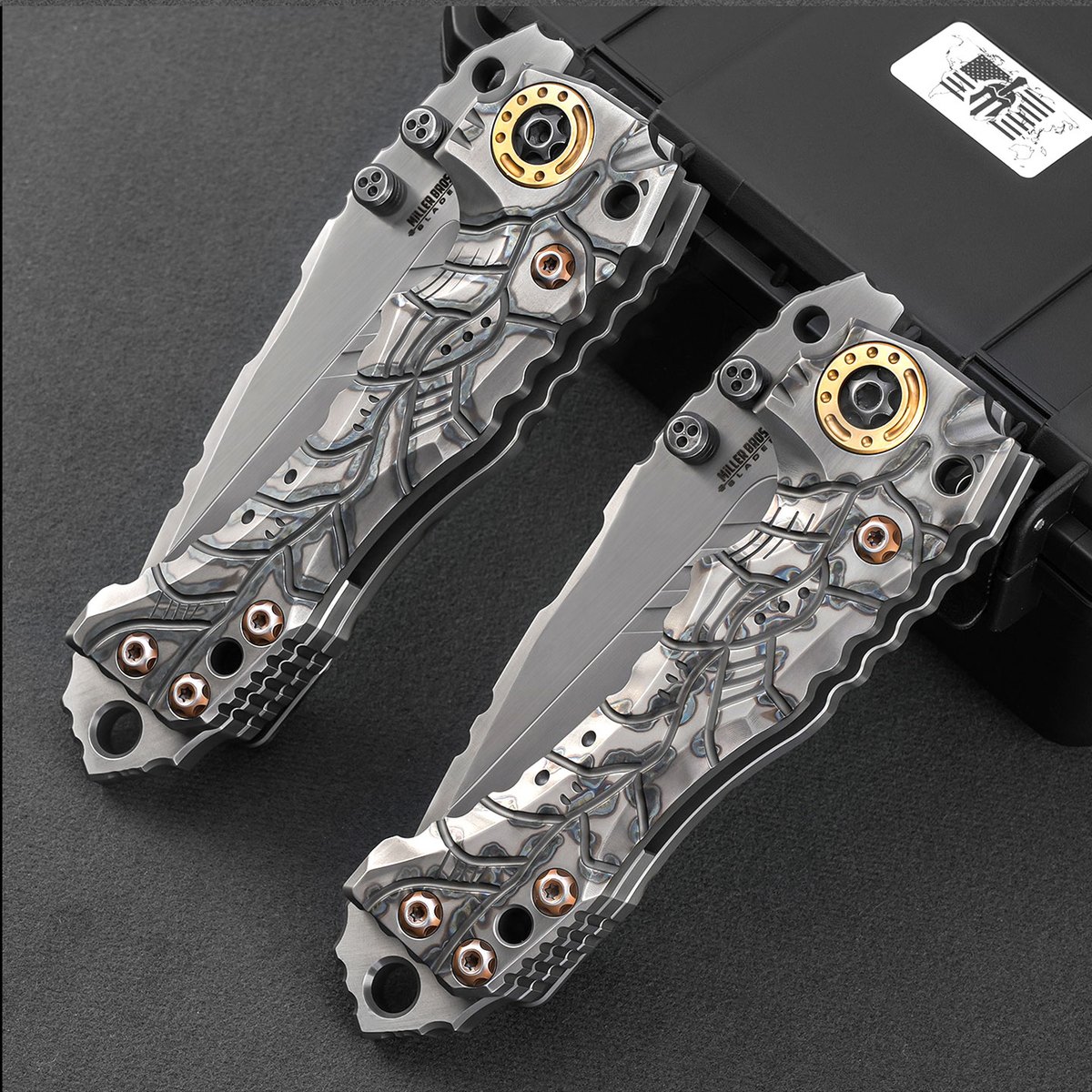 High-quality T1 folding knife with VG10 steel blade and titanium alloy handle, pocket knife for hunting, hiking and travel. — Titanium EDC, Titanium handle — capture 3