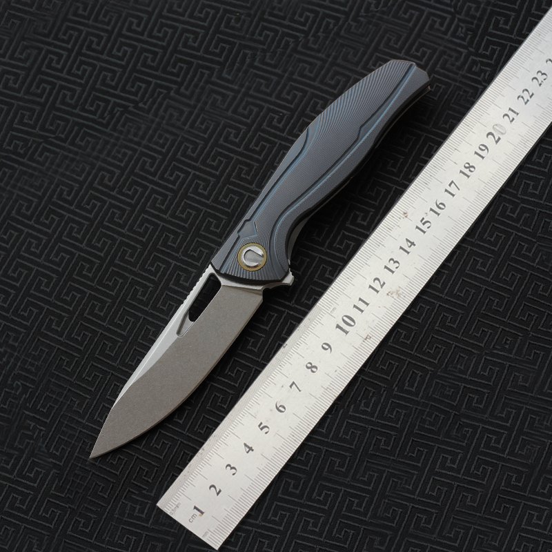 VESPA F7 M390 Blade TC4 titanium Handle outdoor camping EDC tools — Titanium EDC, Titanium handle — capture 2