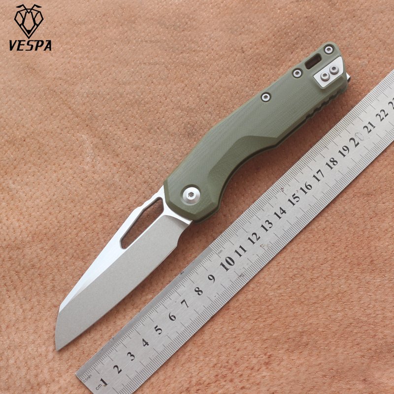 VESPA version ST itch T/E blade folding knife, Blade material K110, handle G10, outdoor camping EDC tool — Folding Knives, G10 handle — capture 2