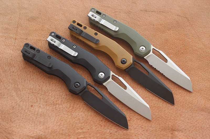 VESPA version ST itch T/E blade folding knife, Blade material K110, handle G10, outdoor camping EDC tool — Folding Knives, G10 handle — capture 3