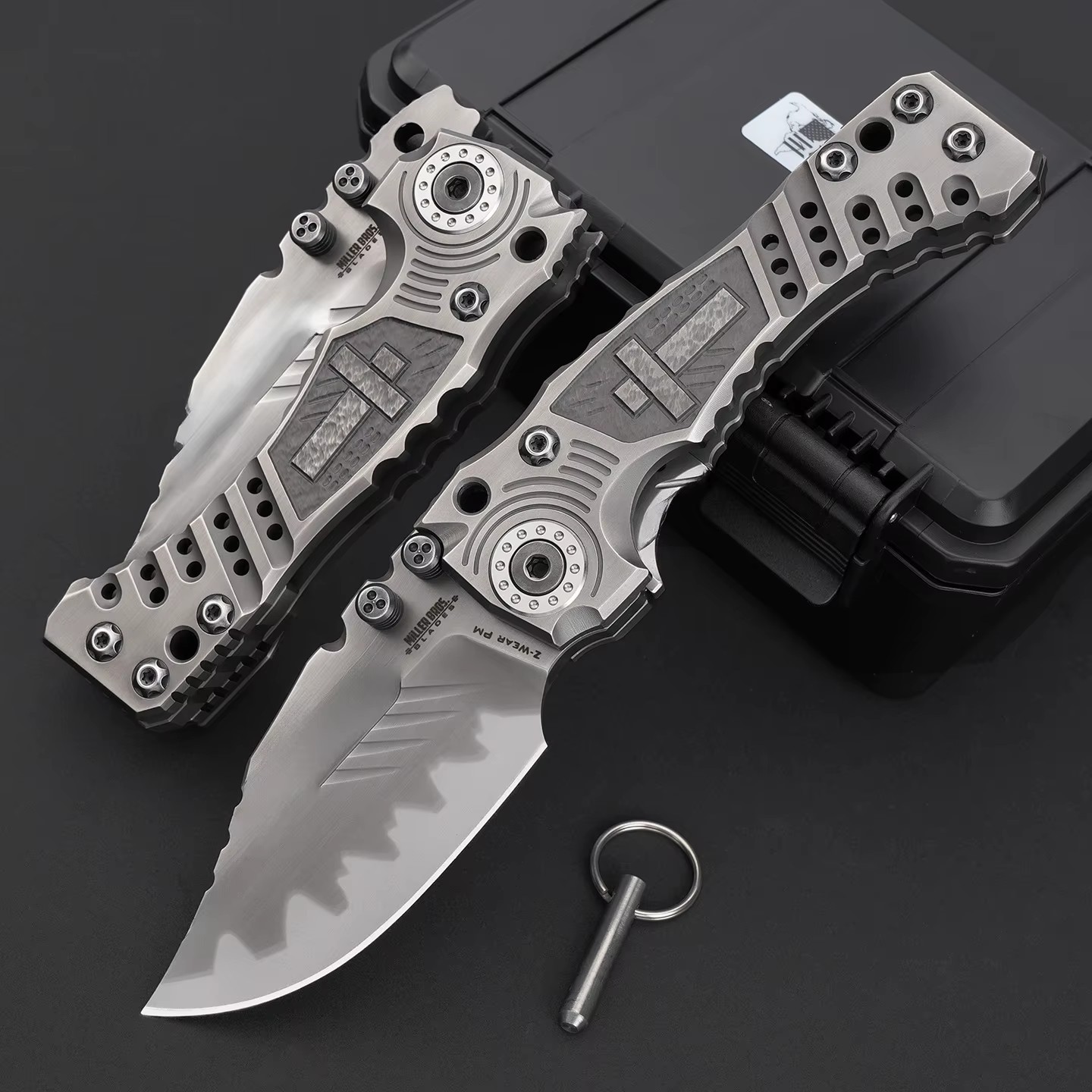High-end titanium alloy folding knife with VG10 blade, pocket knife for survival. A wonderful gift for yourself. — Titanium EDC, Titanium handle